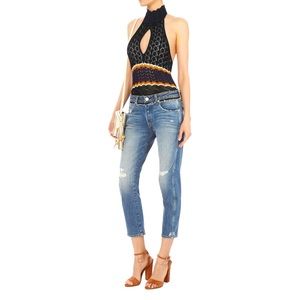 Ronny Kobo Justine Crochet Bodysuit